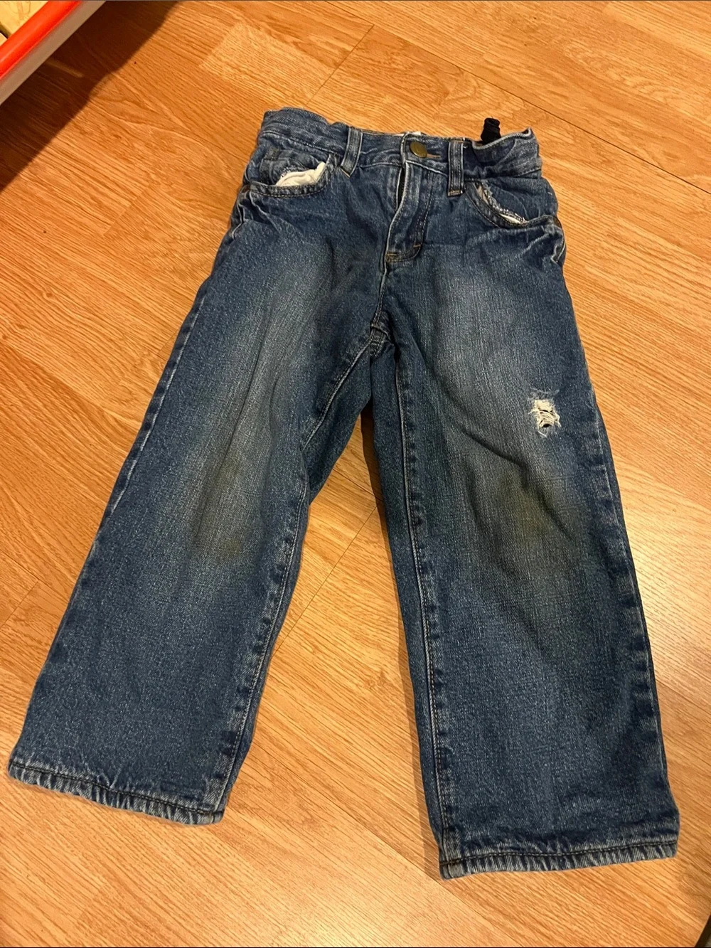 Old Navy Blue Boys Denim Jeans with Knee Distress